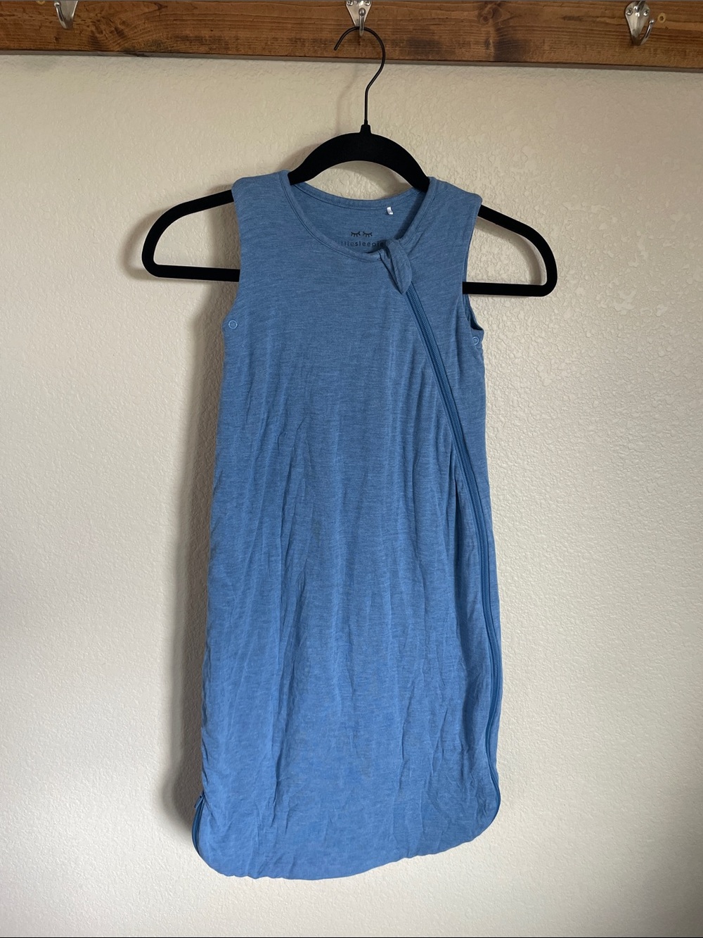 Little Sleepies Blue Bamboo Sleeveless Sleep Sack 6-18 Months Seasonless Infant